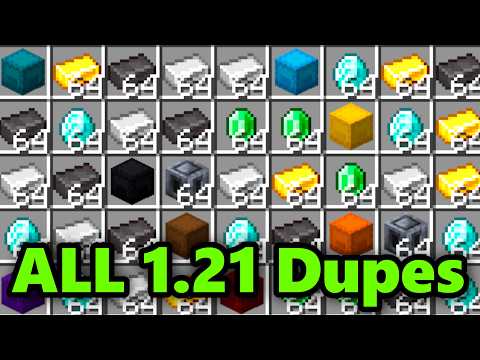 EXPLOIT ALL DUPLICATION GLITCHES 1.21 BEDROCK - James