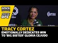 Tracy Cortez Emotionally Dedicates Win To 'Big Sister' Gloria Cejudo's Passing | Noche UFC
