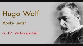 Hugo Wolf Mörike Lieder Verborgenheit