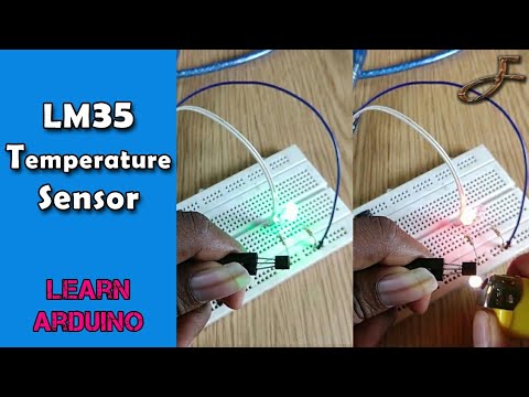 Leaded lm35 temperature sensor