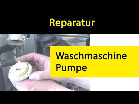 Austauschen der Pumpe einer Waschmaschine