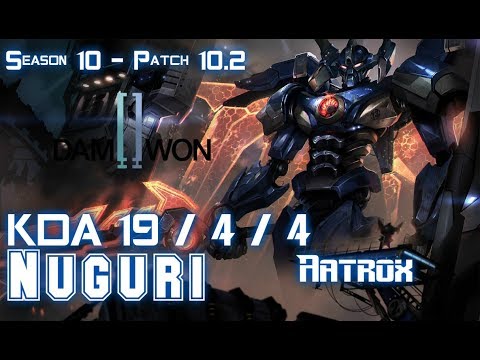 DWG Nuguri AATROX vs MORDEKAISER Top - Patch 10.2 KR Ranked