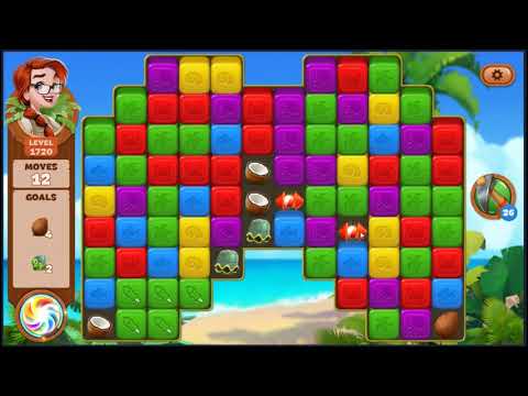 Lost Island Blast Adventure Level 1720 - NO BOOSTERS 🏝️ | SKILLGAMING ✔️