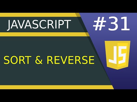 Sort And Reverse Method 31 Javascript Tutorial For Beginners