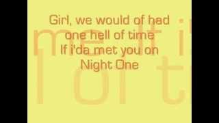 Night One Lyrics- Luke Bryan