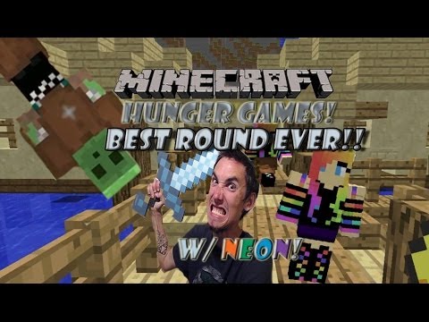 Let's Play Mineplex The Hunger Games! BEST ROUND EVA!!! W/ PrettyInNeon