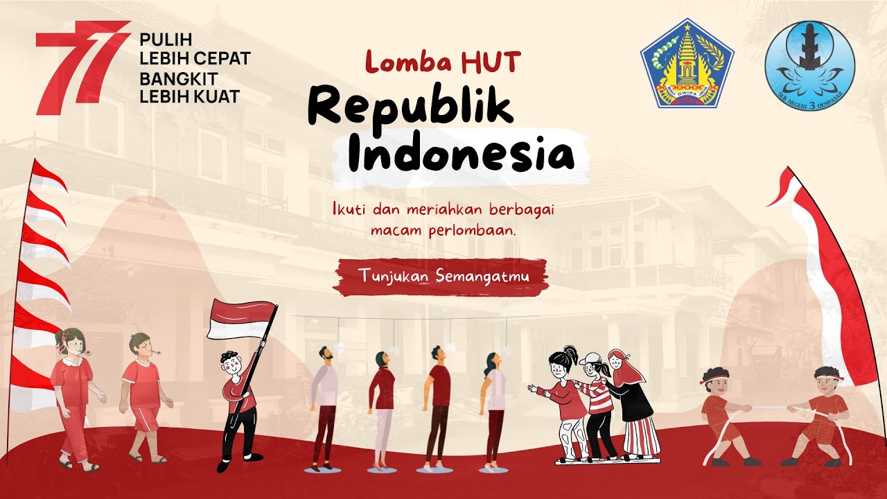 Kemeriahan peringatan Hari Kemerdekaan RI ke 77 di SLB Negeri 3 Denpasar