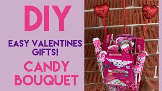 Easy Valentines Candy Bouquet! DIY Valentines Gifts! Valentines 2023 Gift Ideas