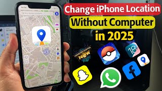 How to Fake Location on iPhone 2025 Without Computer ✅ AnyGo Fake GPS Location Spoofer