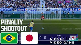Penalty Shootout ⚽ Brazil vs Japan | 2026 FIFA World Cup | Video Game Simulation (Gameplay) Penalty Shootout ⚽ Brazil vs Japan | 2026 FIFA World Cup | Video Game Simulation (Gameplay)