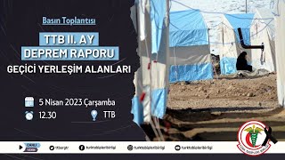 TTB II. Ay Deprem Raporu: Geçici Yerleşim Alanları