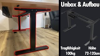 Homall Höhenverstellbarer Tischgestell Unbox & Aufbau