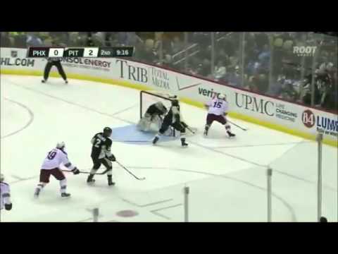 Marc Andre Fleury saves vs Coyotes 3-5-12