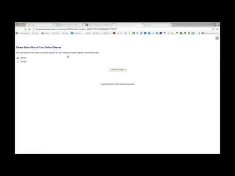 Pearson Login Page