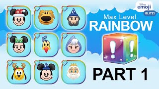 Disney Emoji Blitz RAINBOW Emojis (Part 1) - Max Level