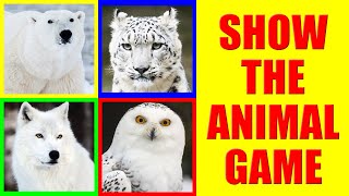 Show me the Snow Animals Game for Kids - Where is the animal?