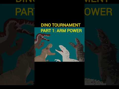Dino Tournament Part 1: Arm Power #spinosaurus #trex #rexy #giganotosaurus #indominusrex #animation