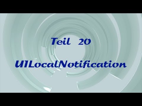 iOS-Programmierung für Einsteiger - 20 - UILocalNotifications (Xcode, iPhone, iPad, Objective-C)