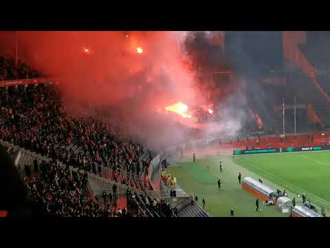Union - Feyenoord Pyro UEFA Conference league 2- 1 04.11.2021