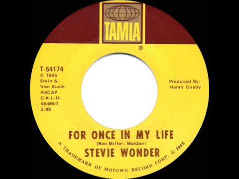 1968 HITS ARCHIVE: For Once In My Life - Stevie Wonder (a #1 record--mono)