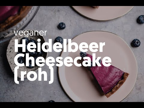 Veganer Heidelbeer Cheesecake (roh) - VEGANE VIBES