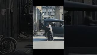 Buster Keaton Car Grab Stunt in 1922
