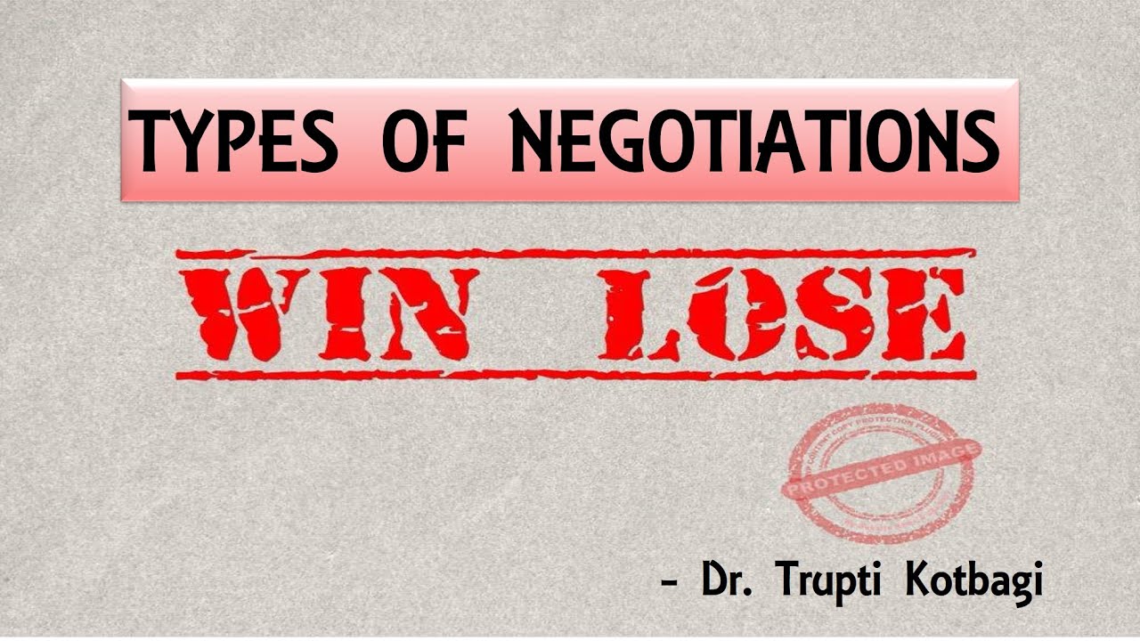 Types Of Negotiations