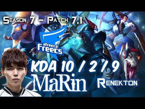 AFs MaRin RENEKTON vs FIORA Top - Patch 7.1 KR Ranked