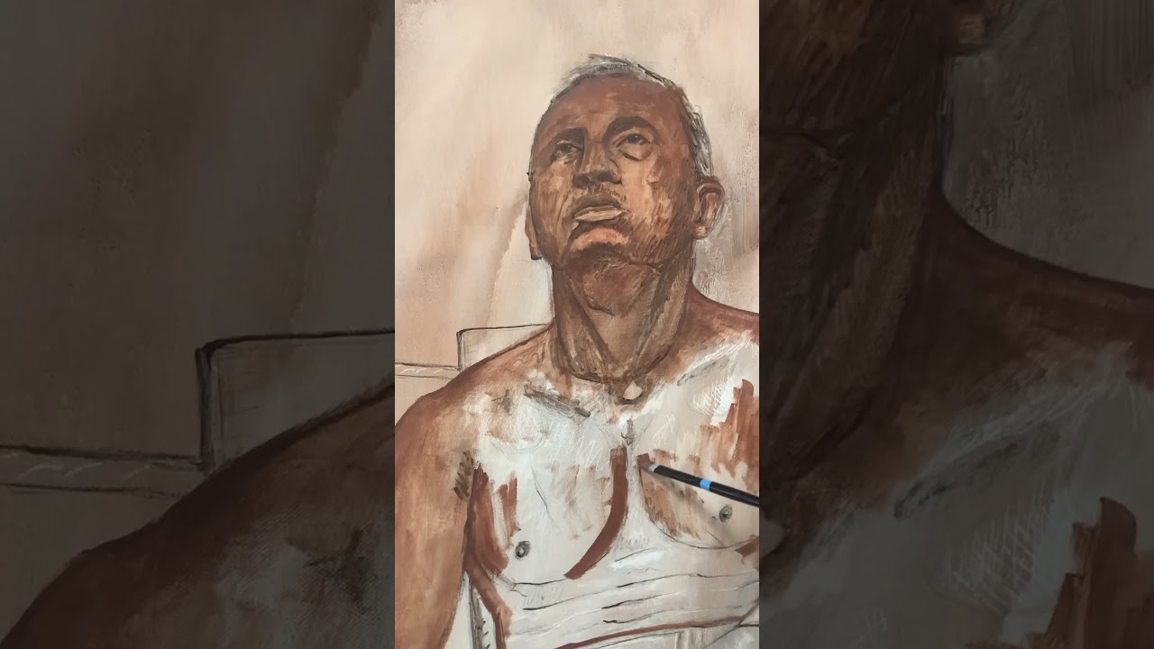 “The Dreamer” #denverartist #oilpainting #figurativeart #dreamers #fighter #art #timelapse