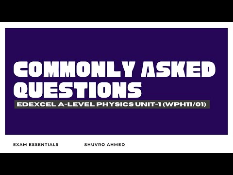 Edexcel IAL Physics Unit 1 | Most Common, Important & Difficult Questions | WPH11/01 | Jan 2026 Exam