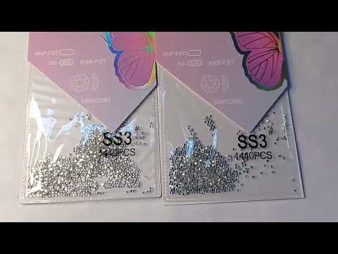 ENFEITE DECORATIVO STRASS FINGERTIP PRATA SS3 1440 PEÇAS