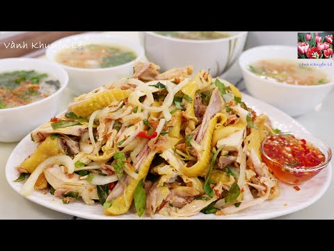 Cháo gà hành phi