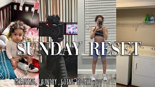 SUNDAY RESET ROUTINE| CLEANING, LAUNDRY ,GOING TO THE GYM. FT.WAVEBLOCK