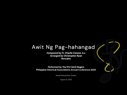The RTU GAAI Singers | Awit Ng Paghahangad | Arranged by Christopher Ryan Roncales