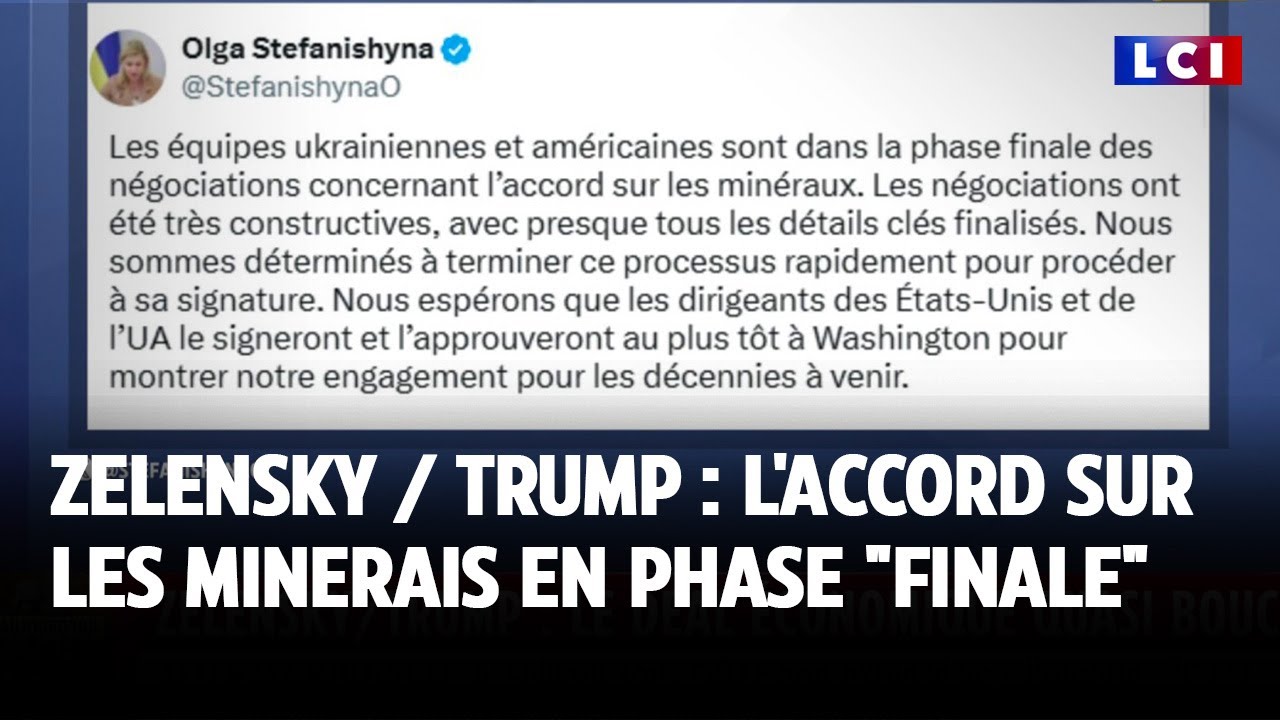 Zelensky / Trump : l'accord sur les minerais en phase "finale"｜LCI