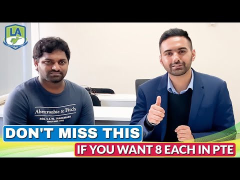 Sudarshan from India | 8 Each in PTE | New Speaking Strategies | Language Academy PTE NAATI IELTS