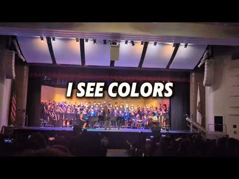 I See Colors 🎨 Combined Choirs Sing PinkZebra at Spring Concert 2025!