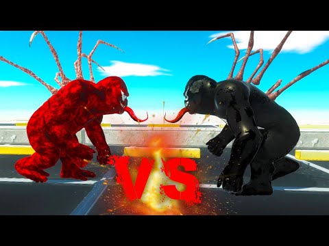 VENOM vs CARNAGE Epic Battle - Animal Revolt Battle Simulator ARBS