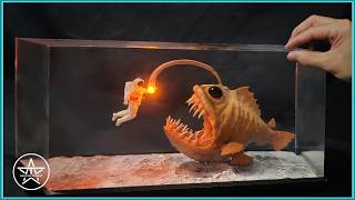 The Astronaut and the Abyss Angler | AmazingTrungX DIY Epoxy Resin Diorama