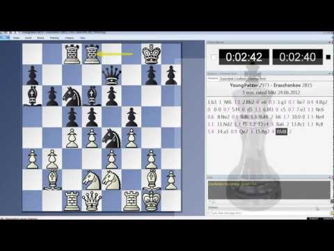 YoungPatzer vs Eraschenkov, 3 minute rated blitz  Game 1