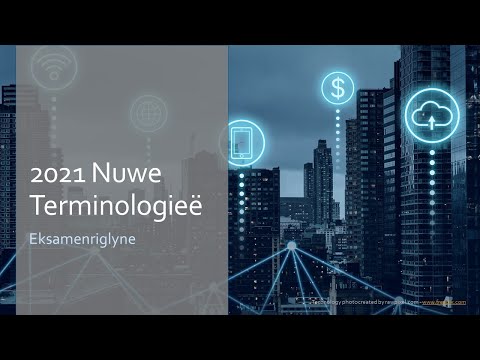 RTT Nuwe terme - Eksamen Riglyne - 2