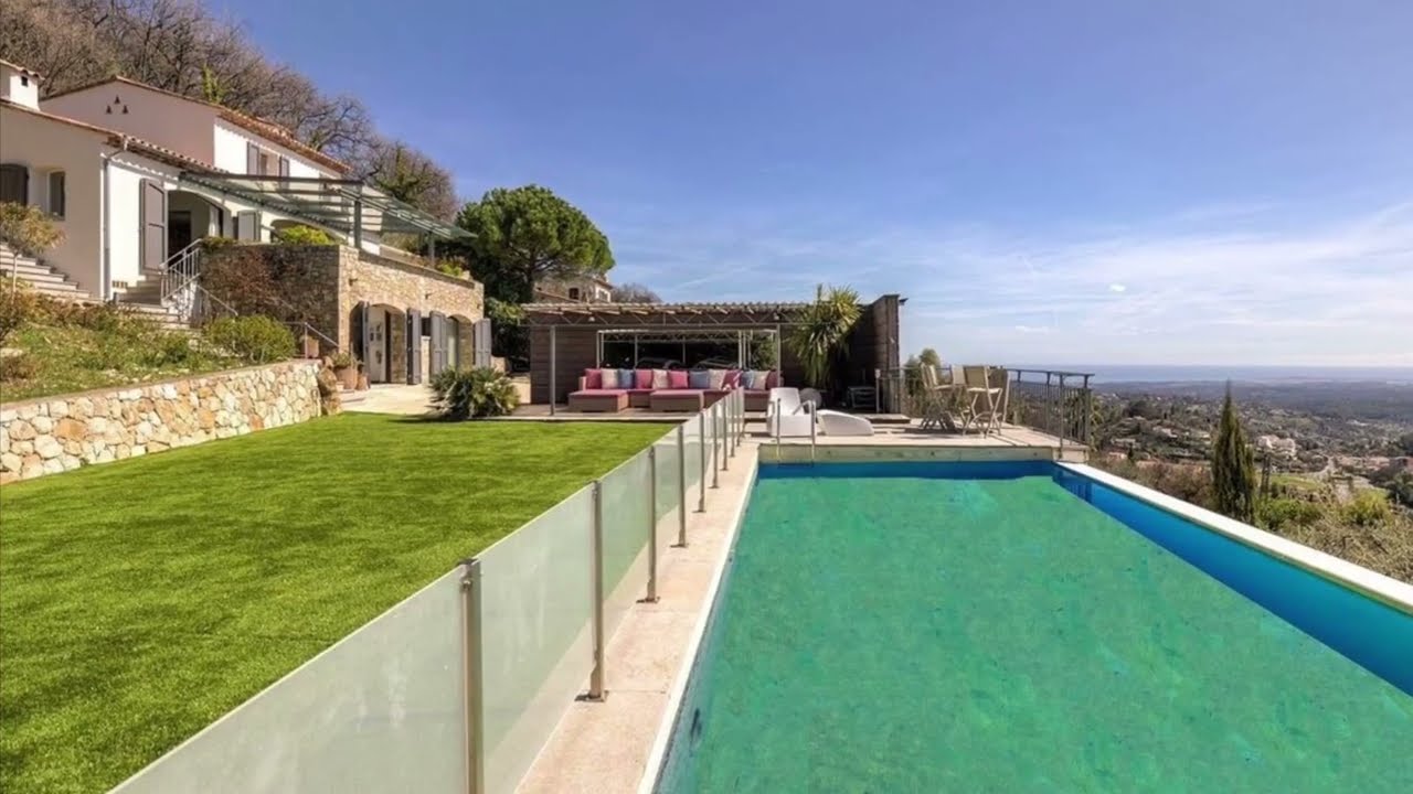 Panoramic Property For Sale in Chateauneuf Grasse France @ExperienceTheFrenchRiviera