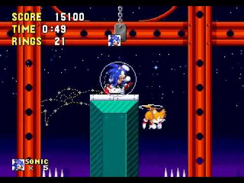 Sonic 2 Advanced Edit, Sonic & Tails (уровень 2).avi