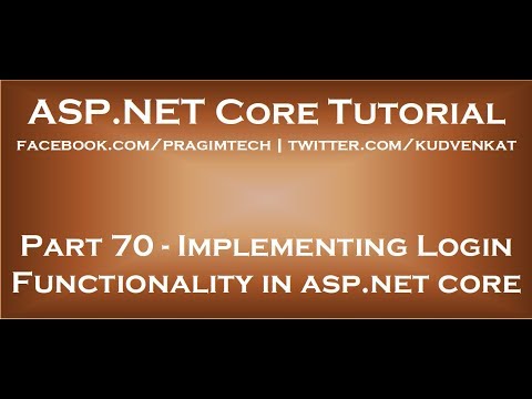 ASP NET Core Tutorial
