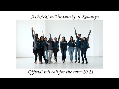 Roll Call 20.21 - AIESEC in University of Kelaniya