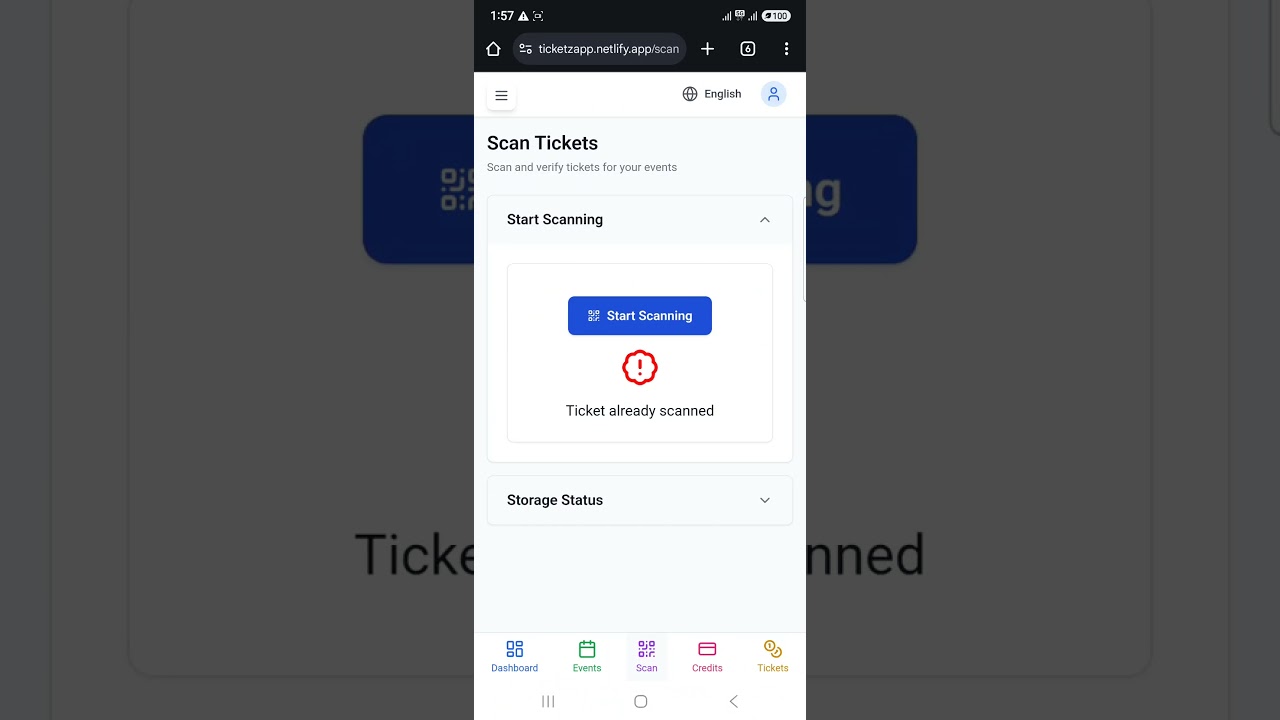 How to scan tickets ?