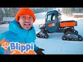 Blippi Visits A Ski Hill Educational Videos For Kids