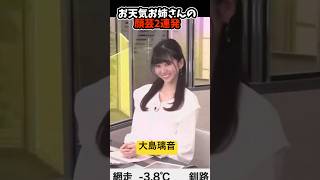 お天気お姉さんの顔芸が可愛い#ウェザーニュース #大島璃音