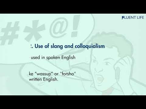 Difference between spoken English and written English | Fluent Life