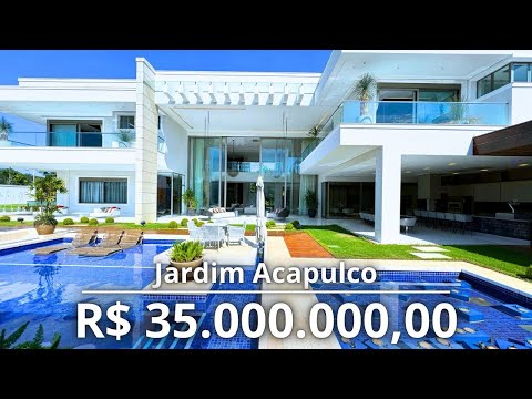 VÍDEO TOUR DA MANSÃO RESORT NO ACAPULCO GUARUJÁ. R$ 35.000.000,00 - REF: CA00234